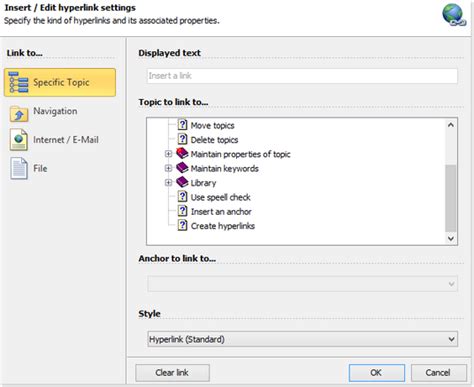 How To Create And Update Hyperlinks Helpndoc