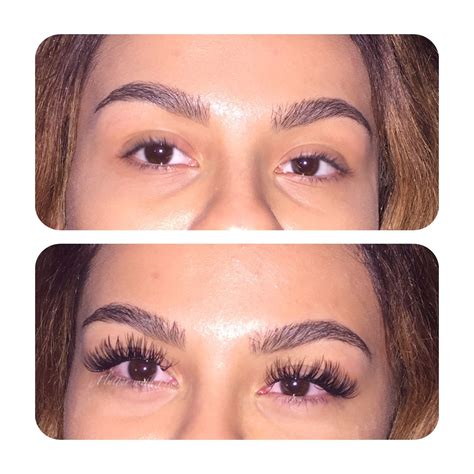 before and after eyelash extensions by flutter with flair follow flutterwithflair on instagram