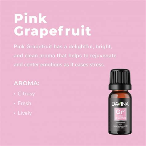 Pink Grapefruit Pure Essential Oil Davina Wellness
