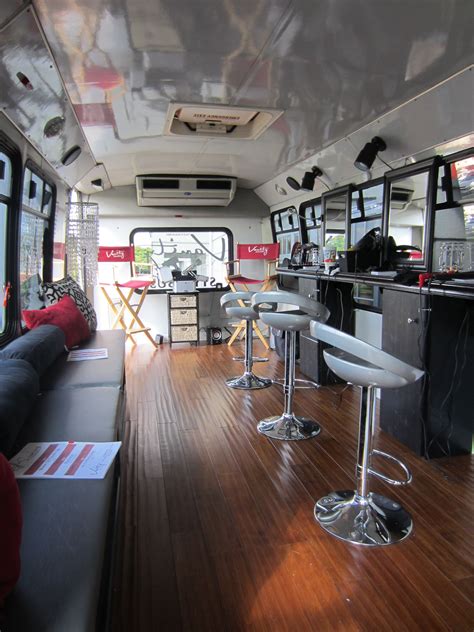 The inside of the Vanity Salon Style Bus! | Mobile beauty salon, Mobile ...