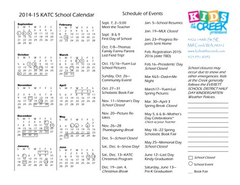 28 2014 15 School Calendar Free To Edit Download And Print Cocodoc