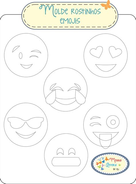 Emojis Tecidos Artesanais De Feltro Molde Emoji Padrões Em Feltro