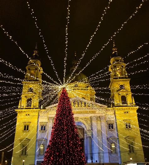 Budapest Hungary Christmas Lights Christmas Lights Lights Tree