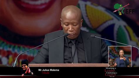 Julius Malemas Full Speech Winnie Mandela Funeral Youtube