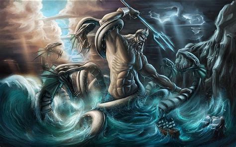 Hd Wallpaper Fantasy Poseidon Wallpaper Flare