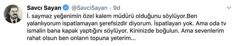 11 temmuz 1980 (39 yıl yaşında), rize hürriyet gazetesi muhabiri i̇smail saymaz, son dönemin en dikkat çekici gazetecilerinden biri. Savcı Sayan'dan İsmail Saymaz'a ağır sözler, Savcı Sayan ...
