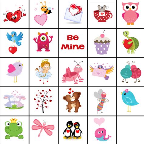 Free Printable Valentines Matching Cards