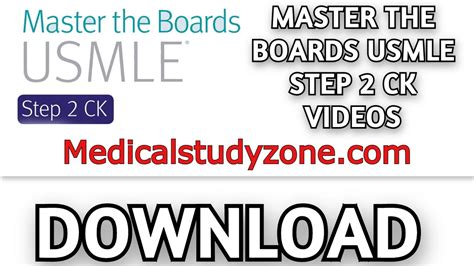 Master the Boards USMLE Step 2 CK Videos 2023 Free Download - Medical