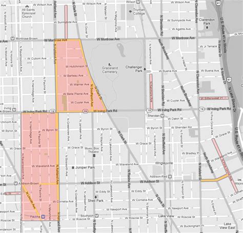 Chicago Parking Zone 74 Map