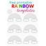 Free Printable Rainbow Templates  Small Medium & Large What Mommy Does