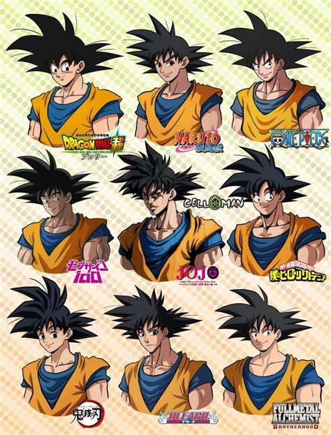 Goku In 9 Different Art Styles Dragon Ball Dragon Ball Super Funny