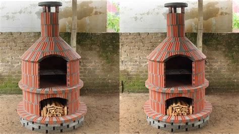 Wood Stove Outdoor Build Multi Purpose Wood Stove With Red Brick And