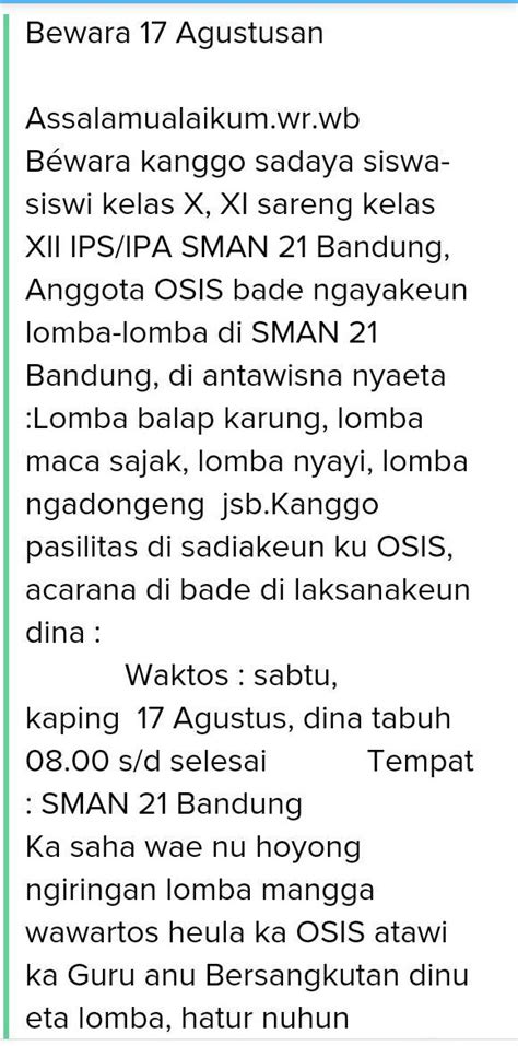 Sabun memiliki kandungan yang efektif untuk membersihkan kemudian membunuh. Contoh Pengumuman 17 Agustus - Gambar Ngetrend dan VIRAL