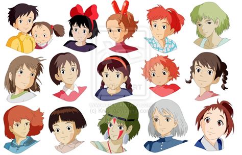 All The Ghibli Girls Xd Studio Ghibli Fanart Studio Ghibli