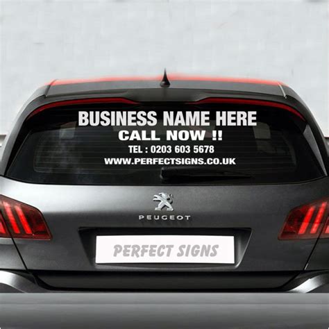 Ultra durable whatever the weather, our quality family stickers make a great gift too!! Personalised Business Rear Window Car Van Advertising ...