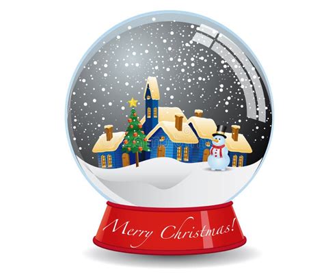 Christmas Snow Globe Stock Vector Illustration Of Snow 22295142