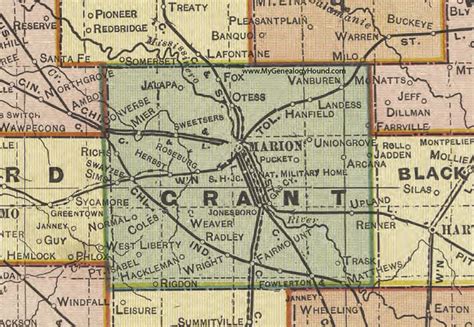 Grant County Indiana Map Zip Code Map