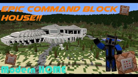 Epic Command Block House Minecraft House Map Youtube