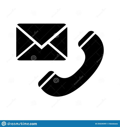 Call Chat Contact Us Icon Black Vector Graphics Stock Vector