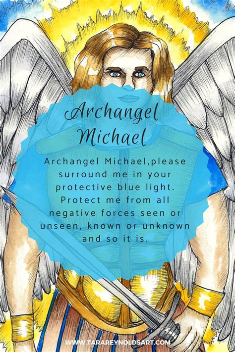 Archangel Michael Please Surround Me In Your Protective Blue Light