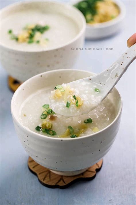 How To Make Congee Rice Porridge China Sichuan Food