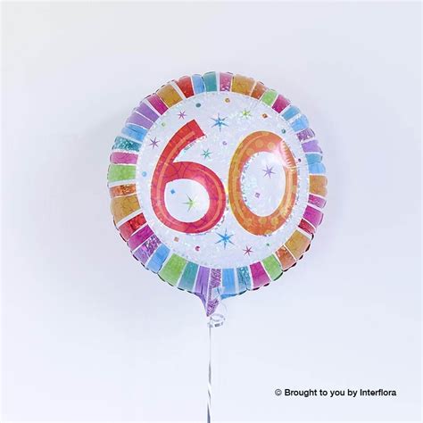 Wonderful 60th birthday balloons from the balloon king the balloon experts! 60th Birthday Balloon | Floribunda Flowers Ltd | Urmston ...