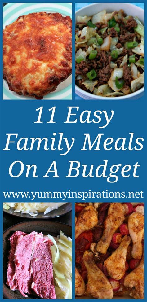 11 Family Meals On A Budget | Budget meals, Easy meals ...