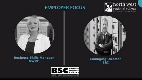 Employer Focus Sinead Hawkins Bsc Manager And Eandi Philip O Doherty