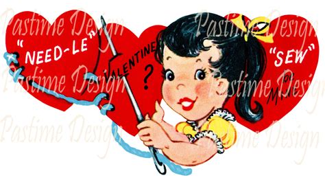Vintage Valentine Clip Artvalentine Downloadheart Printablevalentine