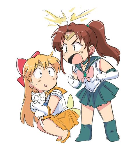 Aino Minako Kino Makoto Sailor Venus Sailor Jupiter And Artemis