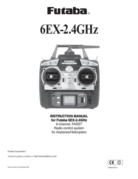 Futaba 6ex 24 Ghz Manual