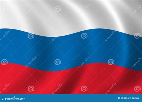 Markierungsfahne Von Russland Stock Abbildung Illustration Von Patriotisch Ethnisch 305976