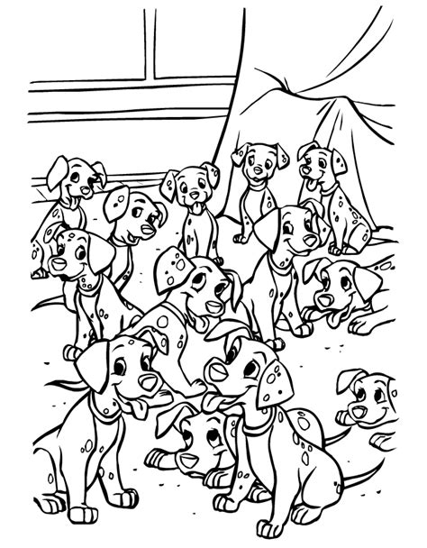 Besturing tom en jerry tractor. Mewarnai mantap djiwa: 101 Dalmatier Kleurplaat