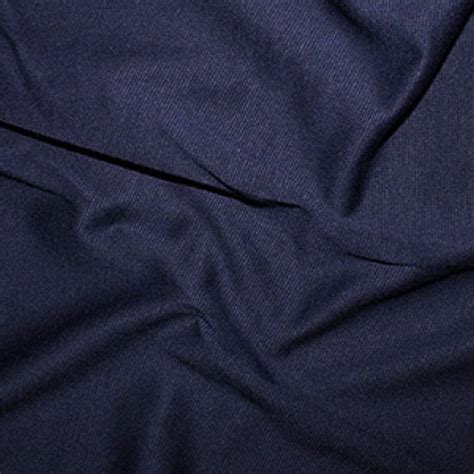 Navy Blue Ponte Roma Soft Knit Jersey Stretch Fabric Polyester