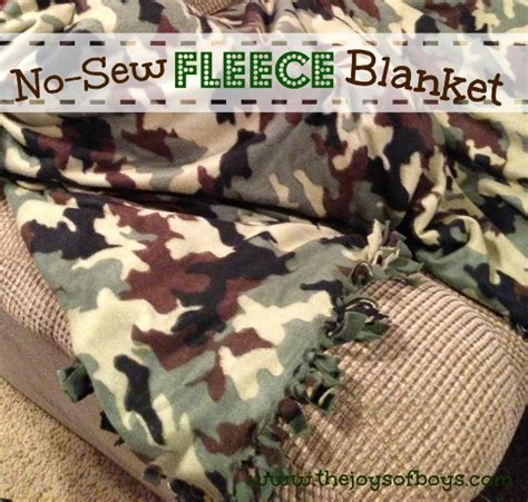 No Sew Fleece Blanket The Joys Of Boys