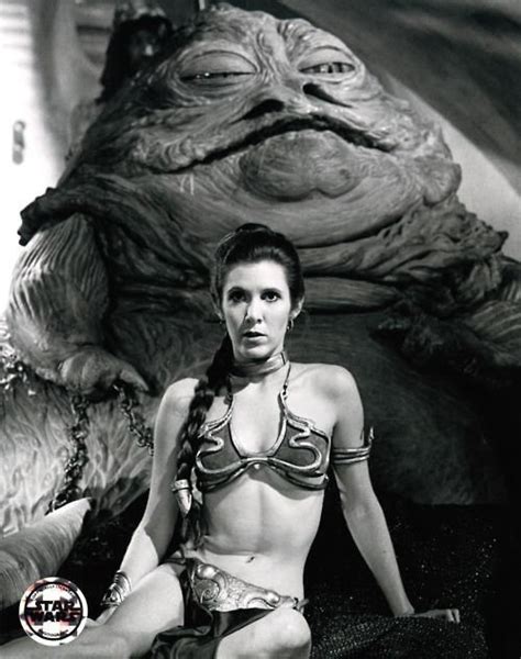 jabba the hutt and princess leia as his slave girl from star wars return of the jedi jabba s