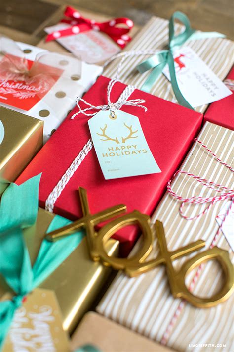 printable holiday gift labels tags   lia griffith