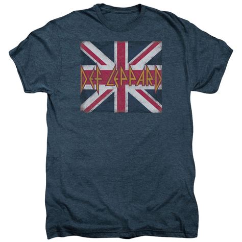 Def Leppard Union Jack Premium T Shirt Tee Shirts Rock T Shirts