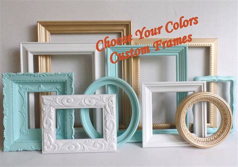 Picture Frames Custom Choose Your Colors Custom Frame Etsy