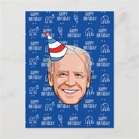 Joe Biden Birthday Postcard Zazzle
