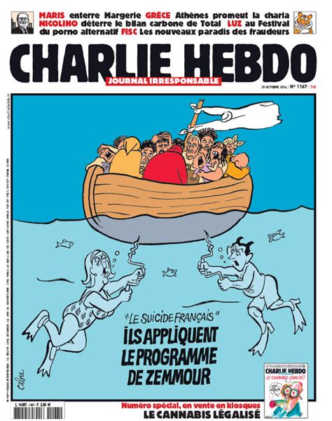 Ils Appliquent Le Programme De Zemmour Charlie Hebdo N1167 29 10