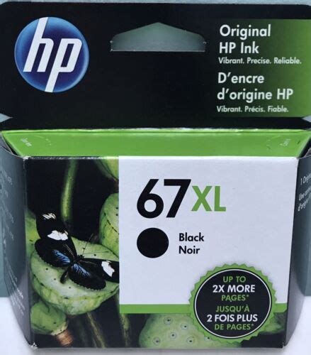 Hp 67xl High Yield 3ym57an Genuine Black Ink Cartridge Exp 102024