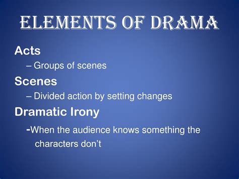 Ppt Elements Of Drama Powerpoint Presentation Free Download Id2425807