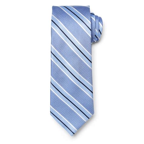 Silk Stripe Tie Light Bluenavy Jhilburn