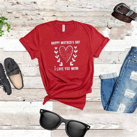 Lucky To Have You I Love You Mom Mothers Day T Shirts Happy Mothers