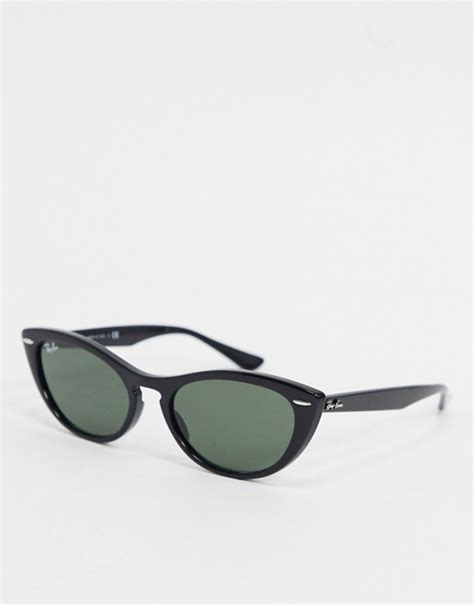 Ray Ban Cat Eye Sunglasses In Black Orb4314n Asos