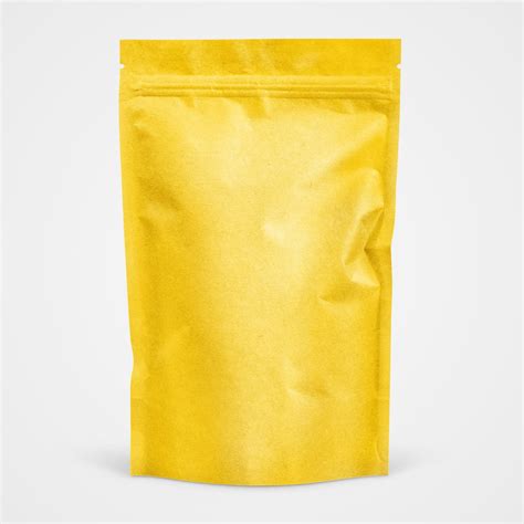 Download Vector Kraft Paper Stand Up Pouch Mockup R