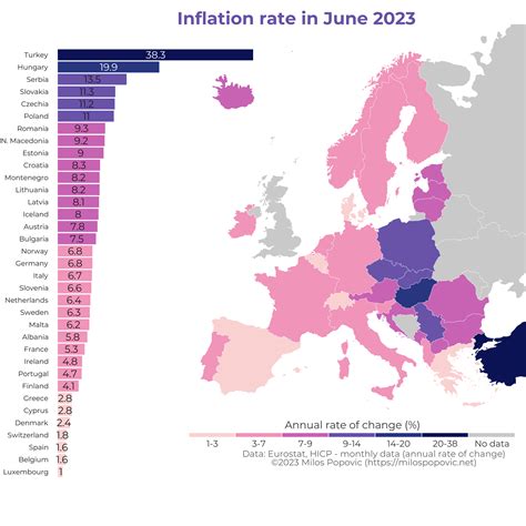 Milos Popovic On Twitter My New Map Shows The Inflation Rate In June
