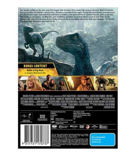 Jurassic World Dominion Dvd Target Australia