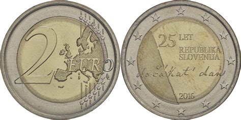 2 Euro 25 Jahre Unabhängigkeit Sloweniens 2016 Bfr Slowenien